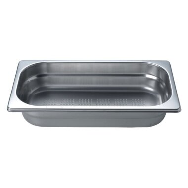 V-ZUG Garbehälter gelocht, 2/3 GN, B 325 x T 354 x H 65 mm