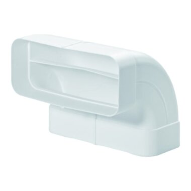 V-ZUG Bogen 90°, senkrecht für Flachkanal, B 227 x H 94 x T 174 mm