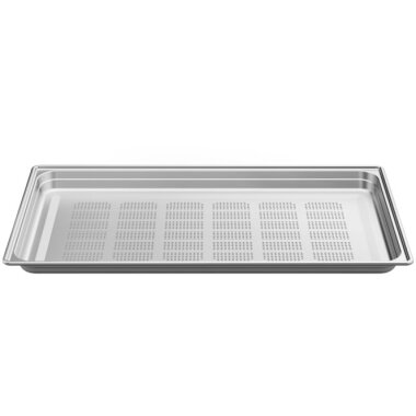 V-ZUG Edelstahlblech gelocht, B 629 x T 370 x H 28 mm