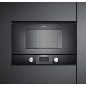 Gaggenau bmp225100, 200 series, built-in microwave, 60 x 38 cm, door hinge: left, anthracite