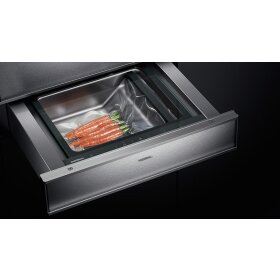 Gaggenau DV461110, Series 400, vacuum drawer, 60 x 14 cm, stainless steel backed full glass door
