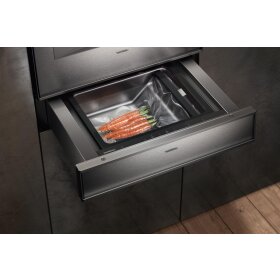 Gaggenau DV461110, Series 400, vacuum drawer, 60 x 14 cm, stainless steel backed full glass door