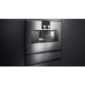 Gaggenau DV461110, Series 400, vacuum drawer, 60 x 14 cm, stainless steel backed full glass door