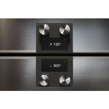 Gaggenau bo450112, 400 series, built-in oven, 60 x 60 cm, door hinge: right, stainless steel behind glass