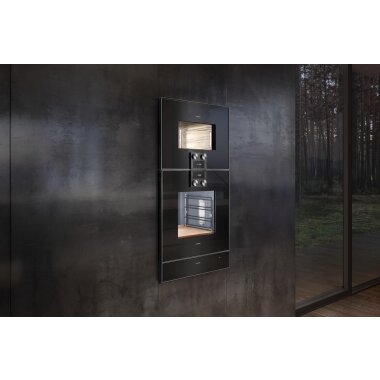 Gaggenau bo420102, 400 series, built-in oven, 60 x 60 cm, door hinge: right, anthracite