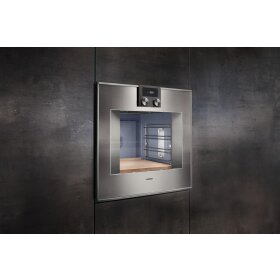 Gaggenau BO451112, Serie 400, Backofen, 60 x 60 cm, Türanschlag: links, Edelstahl-hinterlegte Vollglastür