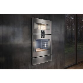 Gaggenau bo480112, 400 series, built-in oven, 76 x 67 cm, door hinge: right, stainless steel behind glass