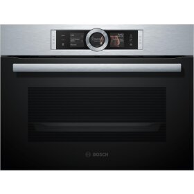 Bosch csg636bs3, series 8, built-in compact steam oven,...