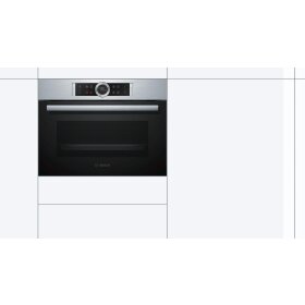 Bosch cbg635bs3, series 8, built-in compact oven, 60 x 45...