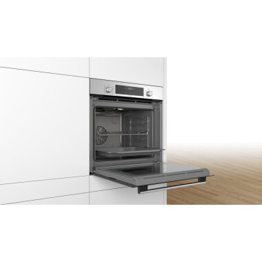 Bosch hba537bs0, series 6, built-in oven, 60 x 60 cm, stainless steel