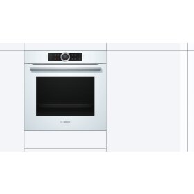 Bosch hbg675bw1, series 8, built-in oven, 60 x 60 cm, white