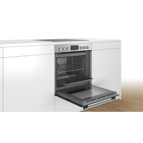 Bosch hea533bs2, series 4, built-in stove, 60 x 60 cm, stainless steel