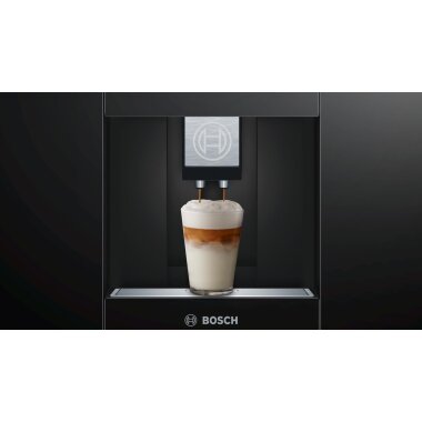 Bosch CTL636EB6, Serie 8, Einbau-Kaffeevollautomat, Schwarz
