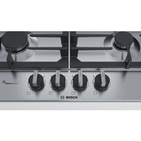 Bosch pch6a5c90d, series 6, gas hob, 60 cm, stainless steel