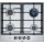 Bosch pch6a5c90d, series 6, gas hob, 60 cm, stainless steel