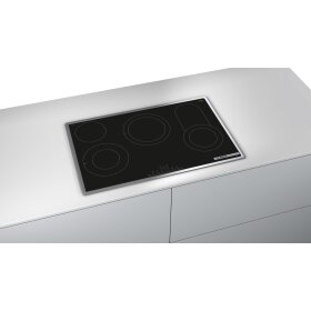 Bosch PKC845FP1D, Serie 6, Elektro-Kochfeld, 80 cm, Mit Rahmen aufliegend