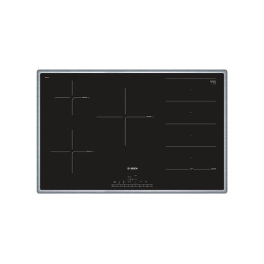 Bosch PXV845FC1E, Serie 6, Induktionskochfeld, 80 cm, Schwarz, Mit Rahmen aufliegend