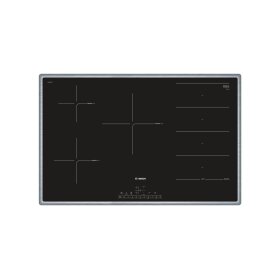 Bosch PXV845FC1E, Serie 6, Induktionskochfeld, 80 cm, Schwarz, Mit Rahmen aufliegend
