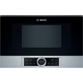 Bosch bfl634gs1, series 8, built-in microwave, stainless...