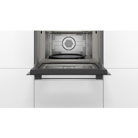 Bosch cma583ms0, series 4, built-in microwave with hot air, 60 x 45 cm