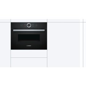 Bosch CMG633BB1, Serie 8, Einbau-Kompaktbackofen mit Mikrowellenfunktion, 60 x 45 cm, Schwarz