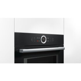 Bosch CMG633BB1, Serie 8, Einbau-Kompaktbackofen mit Mikrowellenfunktion, 60 x 45 cm, Schwarz