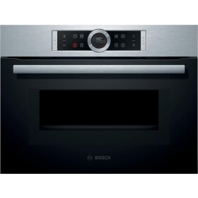 Bosch cmg633bs1, series 8, built-in compact oven with...