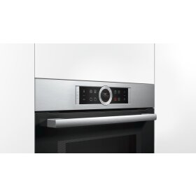 Bosch cmg633bs1, series 8, built-in compact oven with...