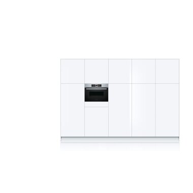 Bosch cmg636bs1, series 8, built-in compact oven with microwave function, 60 x 45 cm, stainless steel