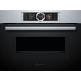 Bosch cmg636bs1, series 8, built-in compact oven with...