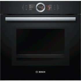 Bosch hmg6764b1, series 8, built-in oven with microwave...