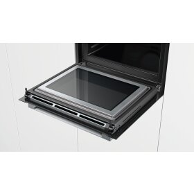 Bosch hmg6764b1, series 8, built-in oven with microwave function, 60 x 60 cm, black