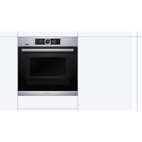 Bosch hng6764s6, series 8, built-in oven with microwave and steam function, 60 x 60 cm, stainless steel