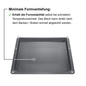 Bosch HEZ541000, Backblech, 30 x 455 x 400 mm, spülmaschinengeeignet, Backwagen-geeignet