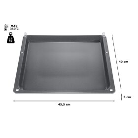 Bosch hez541000, Baking tray, 30 x 455 x 400 mm, gray