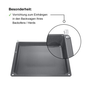 Bosch HEZ541000, Backblech, 30 x 455 x 400 mm, spülmaschinengeeignet, Backwagen-geeignet