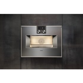 Gaggenau BS450111, Serie 400, Dampfbackofen, 60 x 45 cm, Türanschlag: rechts, Edelstahl-hinterlegte Vollglastür