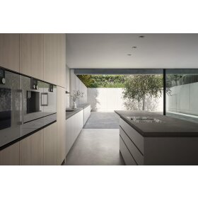 Gaggenau bsp250111, series 200, built-in compact steam oven, 60 x 45 cm, door hinge: right, metallic