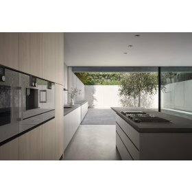 Gaggenau bsp250111, series 200, built-in compact steam oven, 60 x 45 cm, door hinge: right, metallic