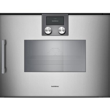 Gaggenau bsp270111, series 200, built-in compact steam oven, 60 x 45 cm, door hinge: right, metallic
