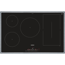 Siemens ED845FWB5E, iQ500, Induktionskochfeld, 80 cm, Schwarz, Mit Rahmen aufliegend