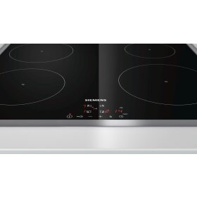 Siemens EH645BEB1E, iQ100, Induktionskochfeld, 60 cm, Schwarz, Mit Rahmen aufliegend