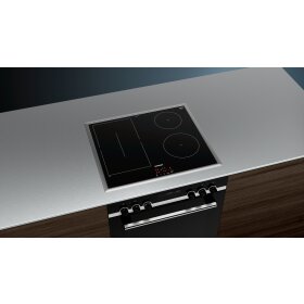 Siemens EM645CSB5E, iQ500, Induktionskochfeld, 60 cm, herdgesteuert, Schwarz, Mit Rahmen aufliegend