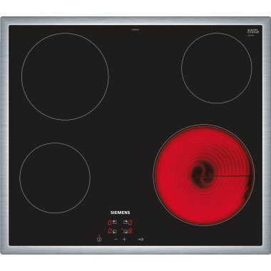 Siemens et645he17, iQ100, Electric hob, 60 cm, With frame surface-mounted