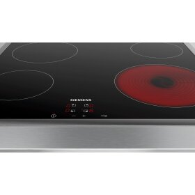 Siemens ET645HE17, iQ100, Elektro-Kochfeld, 60 cm, Mit Rahmen aufliegend