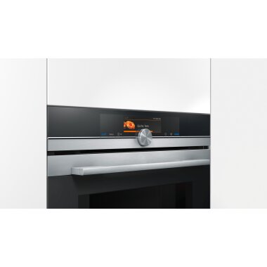 Siemens cm678g4s1, iQ700, built-in compact oven with microwave function, 60 x 45 cm, stainless steel