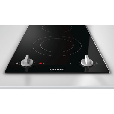 Siemens et375cfa1e, iQ300, Domino cooktop, electric, 30 cm, With frame surface-mounted
