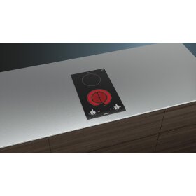 Siemens et375cfa1e, iQ300, Domino cooktop, electric, 30 cm, With frame surface-mounted