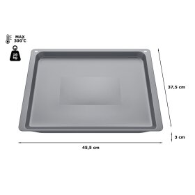Bosch hez531010, Baking tray, 30 x 455 x 375 mm, Anthracite