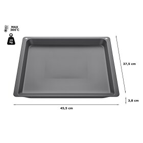 Bosch hez532010, Universal pan, 38 x 455 x 375 mm, Anthracite